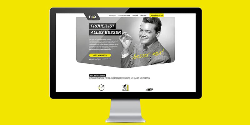 nox Nachtexpress besser nox Werbekampagne Neukundenkampagne Corporate Design Print Digital